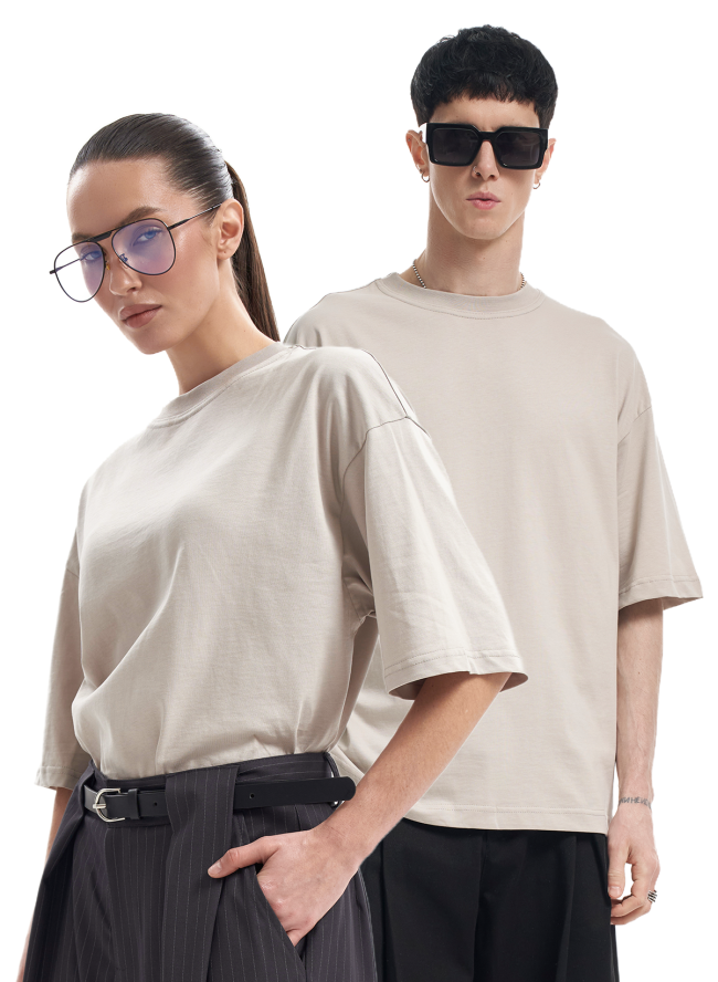 Koszulka SMASH Cut „Premium Cotton” w kolorze jasnoszarym