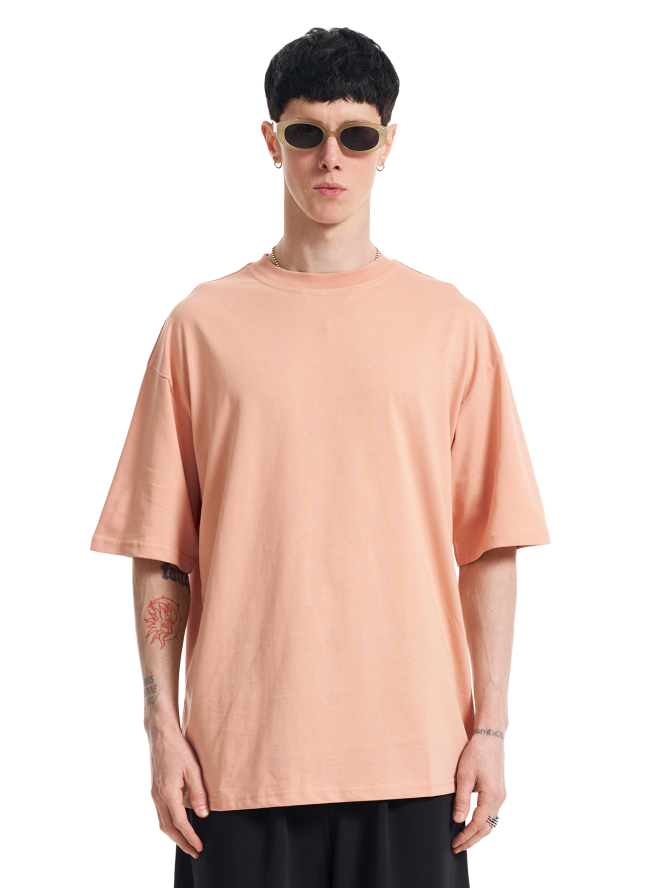 Koszulka SMASH Oversize „Premium Cotton” w kolorze jasnoróżowym