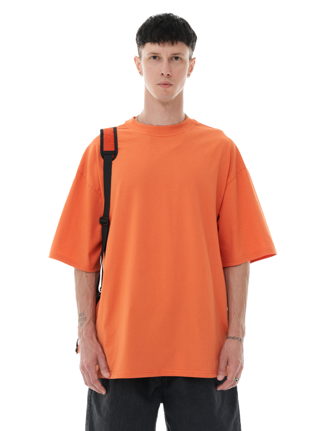 Koszulka SMASH Oversize „Premium Cotton” – pomarańczowa