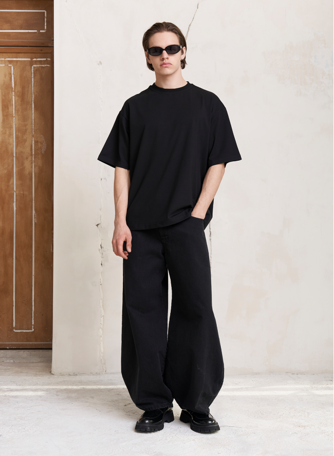 Koszulka SMASH „Oversized” – czarna