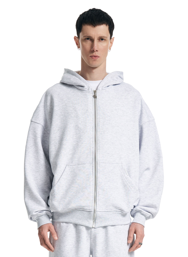 Bluza z kapturem SMASH „Boxy Fit” 360 g/m², melanż