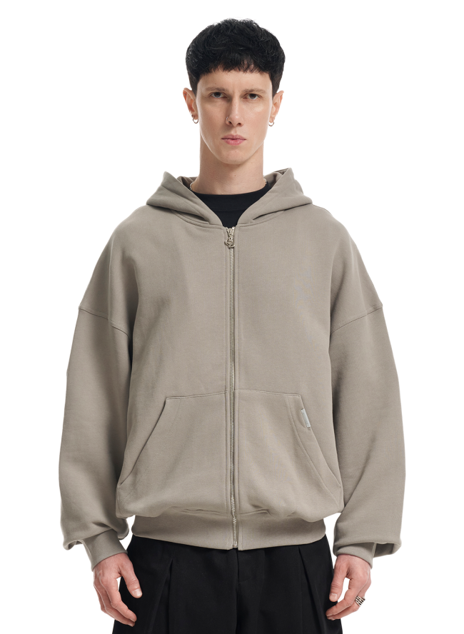 Bluza z kapturem SMASH „Boxy Fit” 440 g/m², szara