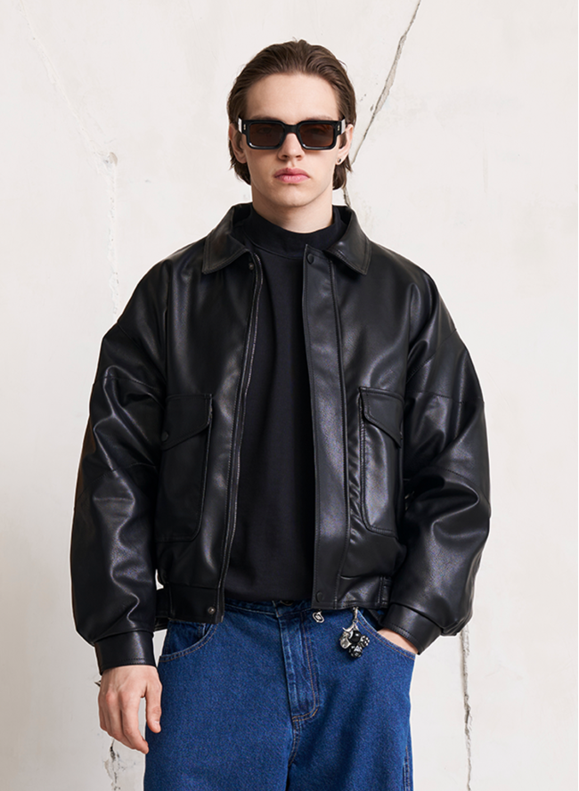 Kurtka SMASH „Aviator” – czarna