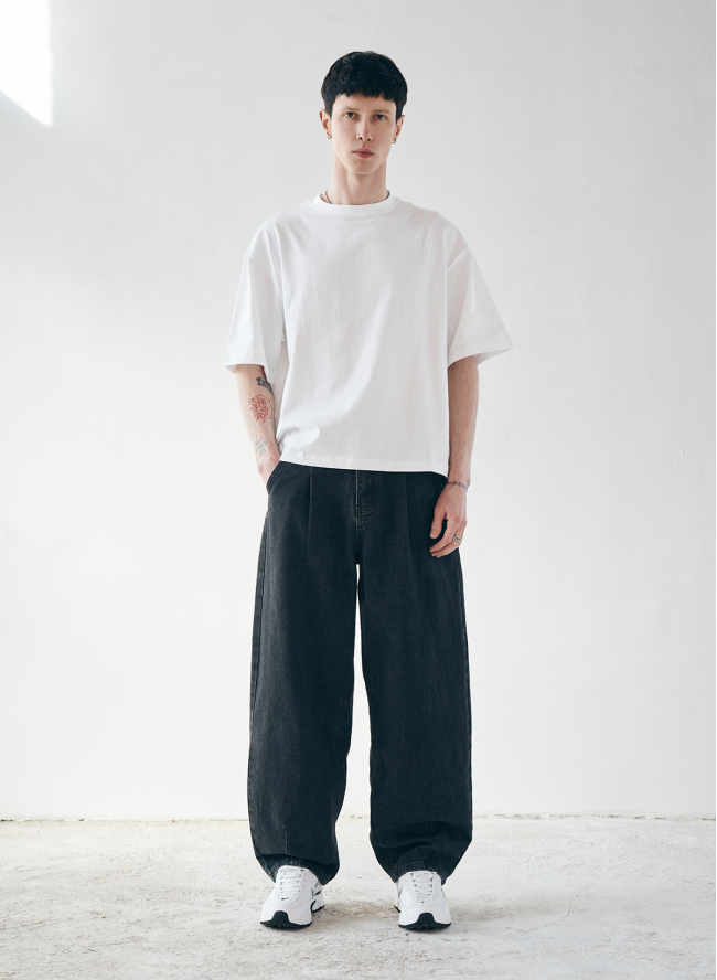 Dżinsy SMASH „Baggy Fit” v2, czarne