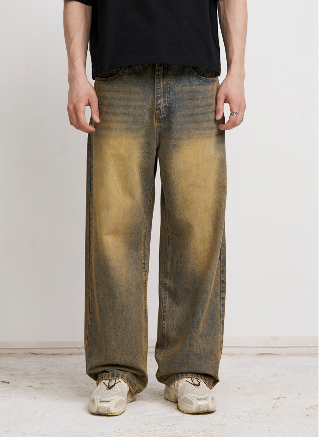 Dżinsy SMASH „Wide Leg Yellow-Tinted”